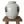 Load image into Gallery viewer, Vintage Heavy-Weighted, Thick Vase with White Gloss Finish, Navy Characters and Speckles