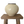 Load image into Gallery viewer, Primitive Short Beige Pot with Brown Rim