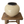 Load image into Gallery viewer, Primitive Short Beige Pot with Brown Rim