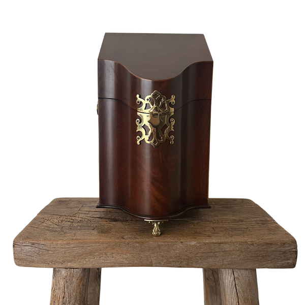 Pair of Vintage Mahogany Reproduction Knife Boxes