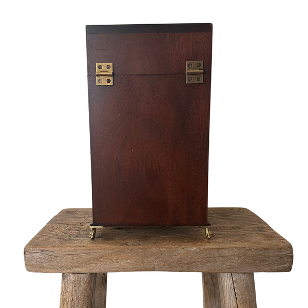 Pair of Vintage Mahogany Reproduction Knife Boxes