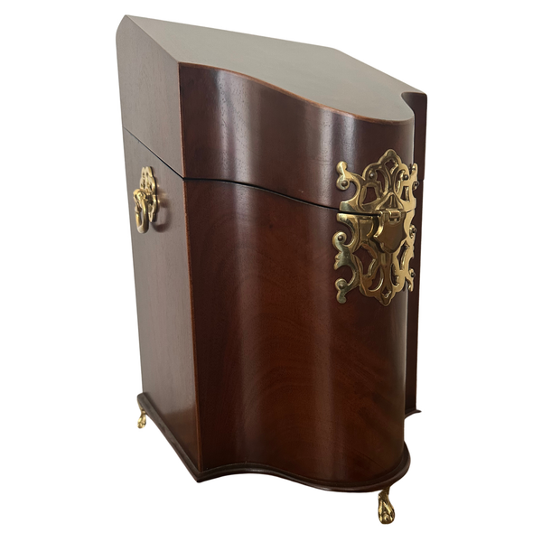 Pair of Vintage Mahogany Reproduction Knife Boxes