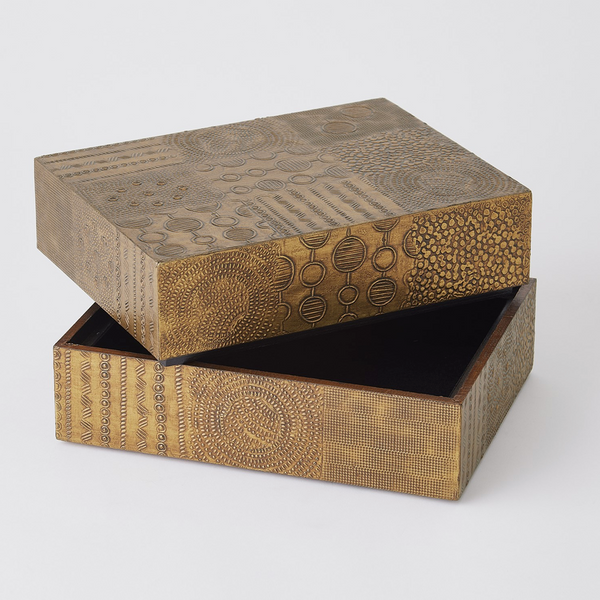 Navigator Box Collection in Antique Brass