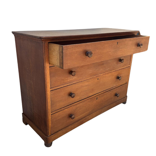 Antique Oak French Provincial Chest of Drawers - SHOP by Interior Archaeology
