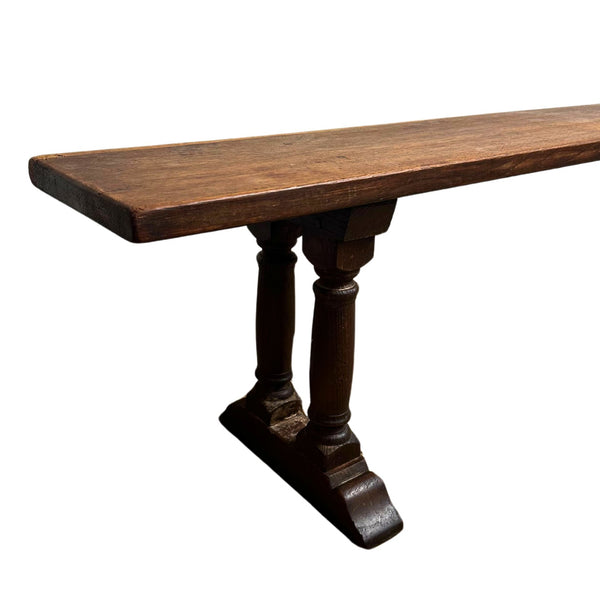 Pair of Antique French Solid Oak Benches - SHOP by Interior Archaeology