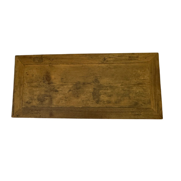 Antique Asian Console with Drawers with Hand Wax Finish of Natural Wood and Distressed Paint - SHOP by Interior Archaeology