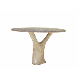 Antique Cast Stone Faux Bois Garden Table - SHOP by Interior Archaeology