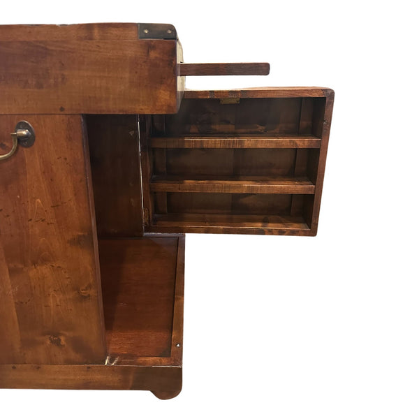 Antique Reproduction Campaign Style End Table/Mini Bar - SHOP by Interior Archaeology