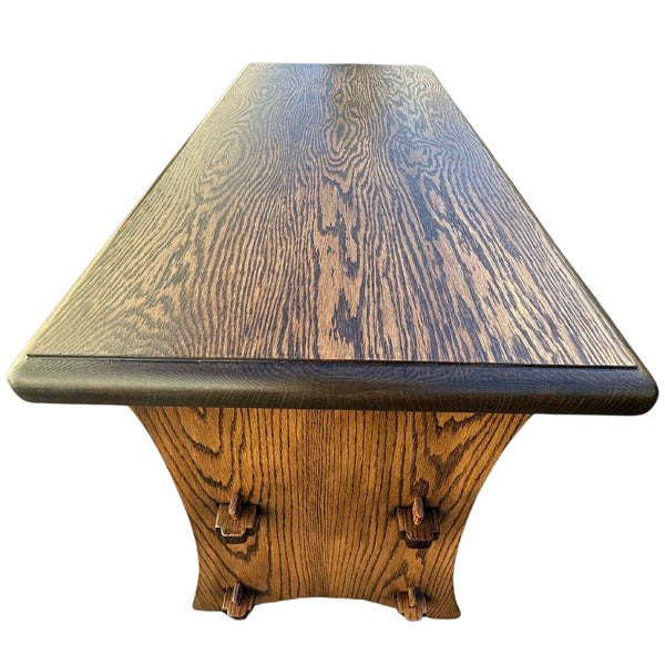 Arts and Crafts Solid Oak Bookcase/Side Table - SHOP by Interior Archaeology