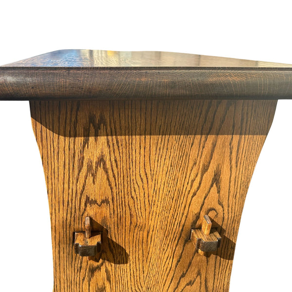 Arts and Crafts Solid Oak Bookcase/Side Table - SHOP by Interior Archaeology