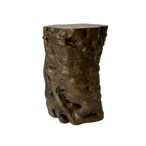 Burl Wood Spot Table from Antique Log - C - SHOP by Interior Archaeology