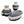 Load image into Gallery viewer, Cubist Blue and White Vessels - SHOP by Interior Archaeology