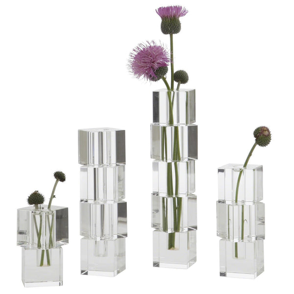 Escalier Crystal Bud Vases - SHOP by Interior Archaeology
