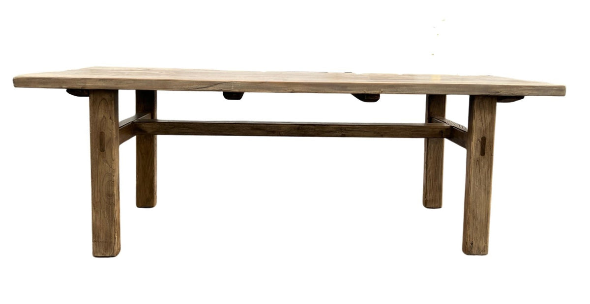 Farmhouse Top Stretcher Dining Table SHOP by Interior Archaeology