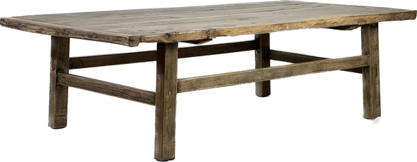 Large Rectangular Coffee Table in Rustic Cypress - SHOP by Interior Archaeology