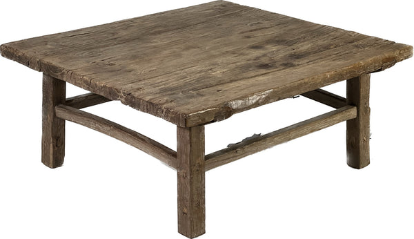 Medium Primitive Square Coffee Table - SHOP by Interior Archaeology