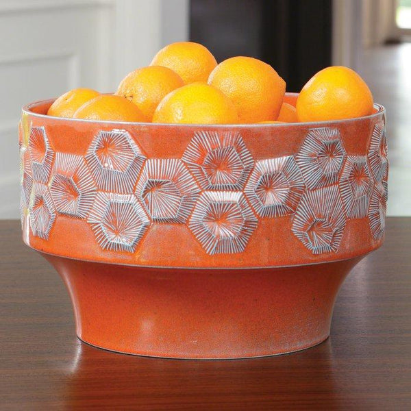 Orange Beehive Bowl - SHOP by Interior Archaeology