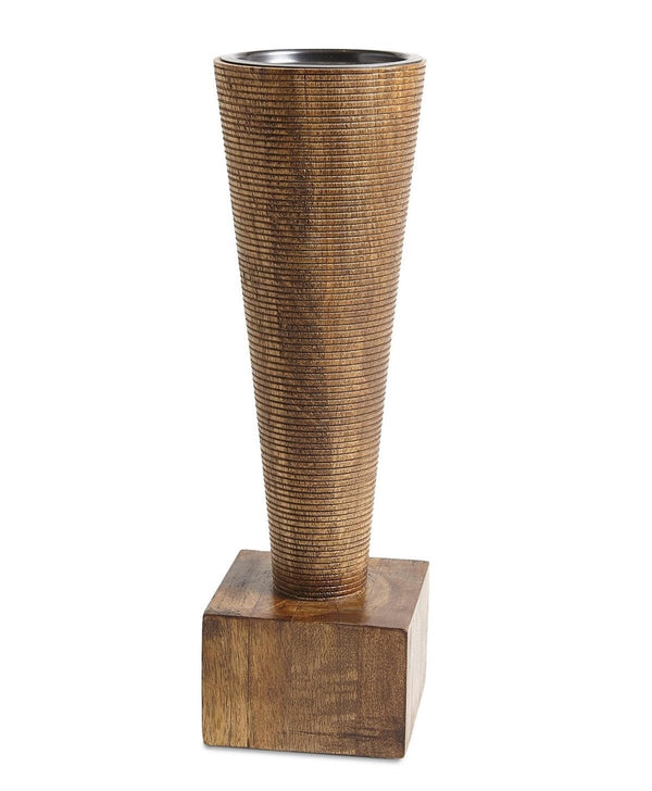 Sculptural Mango Wood Candleholders - SHOP by Interior Archaeology