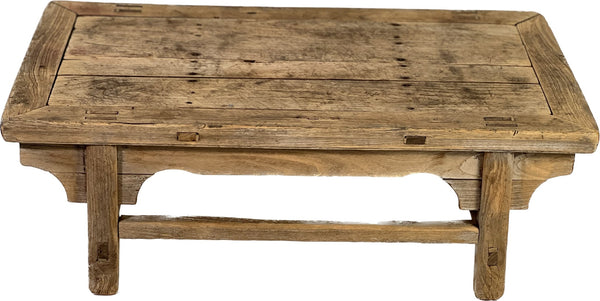 Small Primitive Coffee Table 4 with Corner Brackets - SHOP by Interior Archaeology
