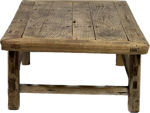Small Primitive Coffee Table 4 with Corner Brackets - SHOP by Interior Archaeology