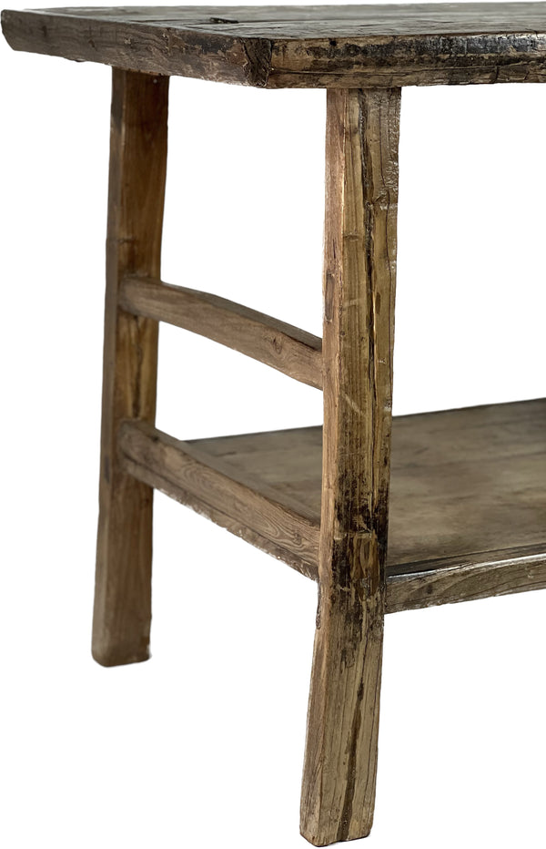 Tall Primitive Console Table 3 with Shelf - SHOP by Interior Archaeology