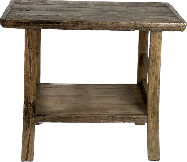 Tall Primitive Console Table 3 with Shelf - SHOP by Interior Archaeology