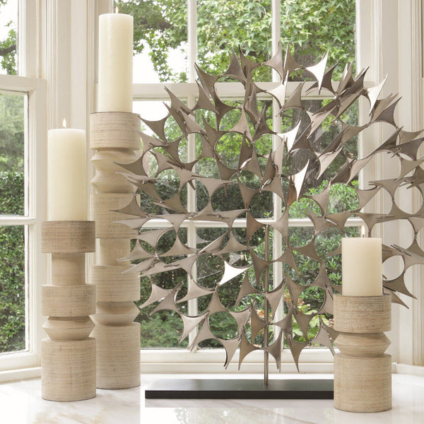 Totem Whitewash Candleholder - SHOP by Interior Archaeology