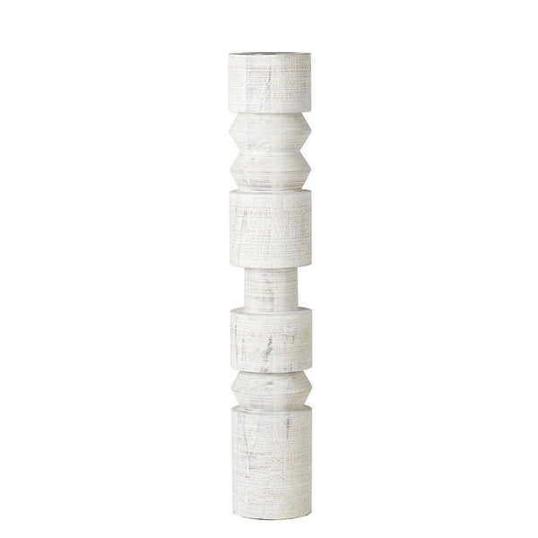Totem Whitewash Candleholder - SHOP by Interior Archaeology
