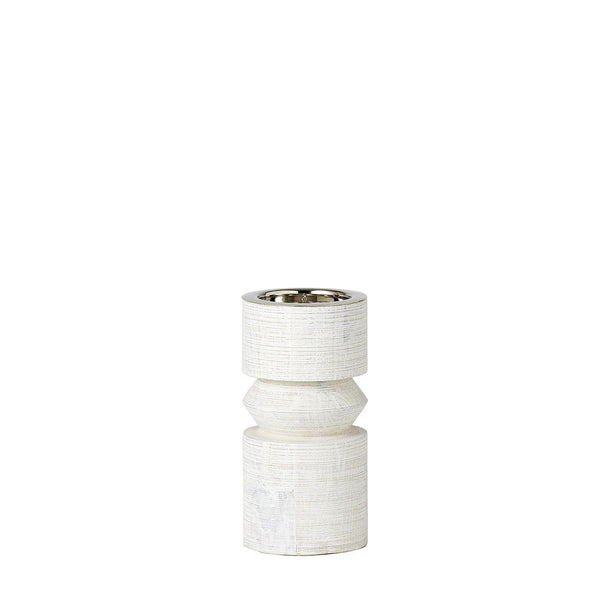 Totem Whitewash Candleholder - SHOP by Interior Archaeology