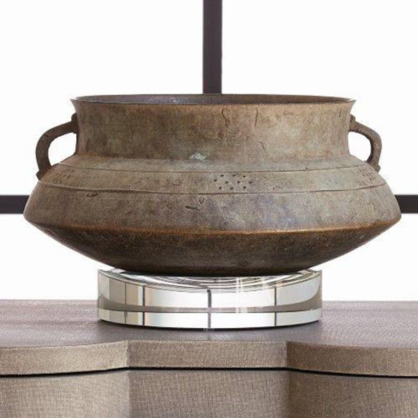 Vintage Cambodian Cooking Pot on Crystal Base - SHOP by Interior Archaeology