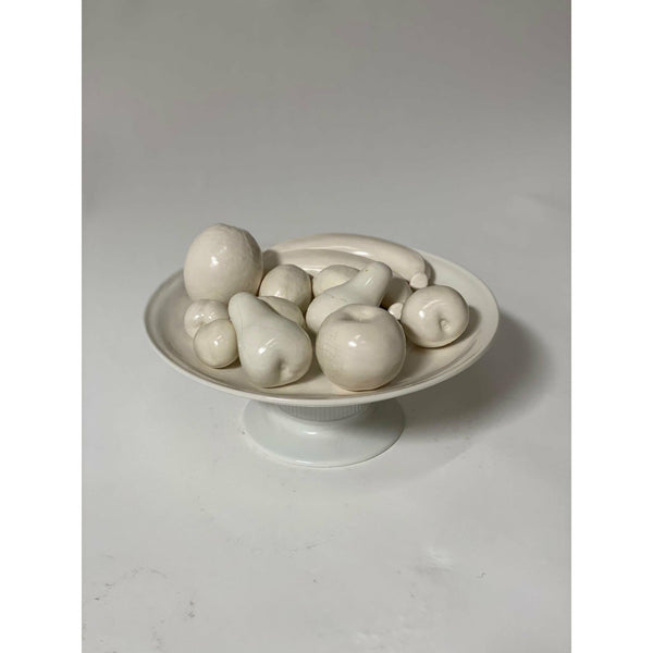 Vintage Ceramic Fruit on Pedestal - SHOP by Interior Archaeology