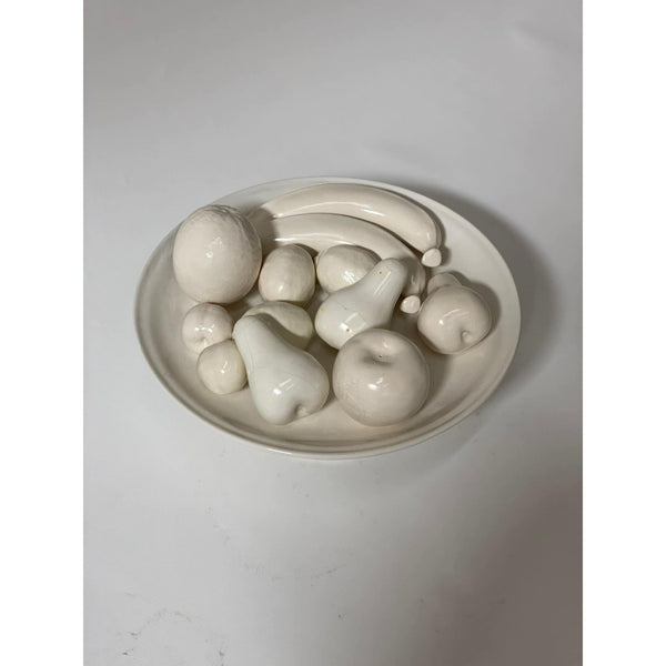 Vintage Ceramic Fruit on Pedestal - SHOP by Interior Archaeology