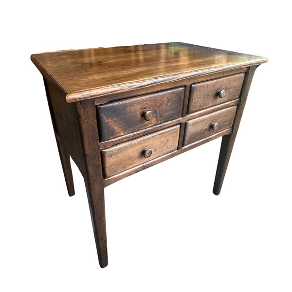 Vintage Country Pine 4 Drawer Nightstand/End Table - SHOP by Interior Archaeology