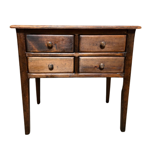 Vintage Country Pine 4 Drawer Nightstand/End Table - SHOP by Interior Archaeology