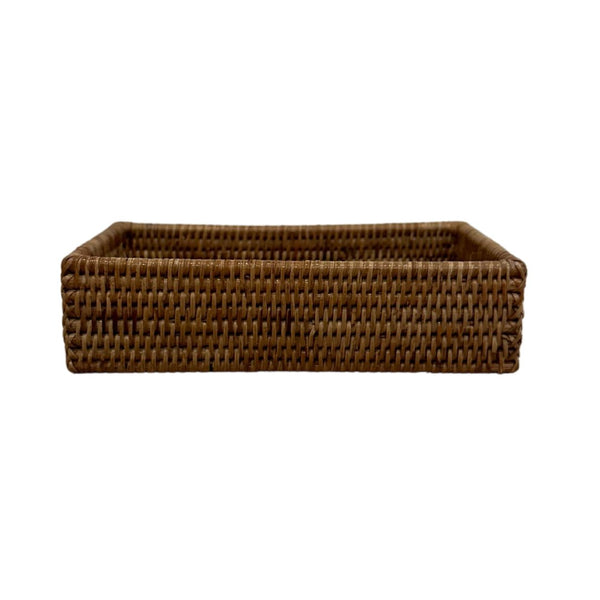 Woven Burmese Rattan Guest Towel/Rectangular Napkin Holder - SHOP by Interior Archaeology