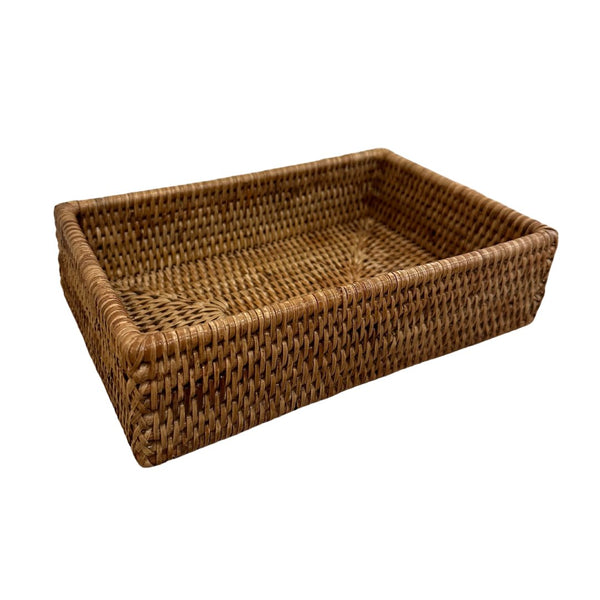 Woven Burmese Rattan Guest Towel/Rectangular Napkin Holder - SHOP by Interior Archaeology