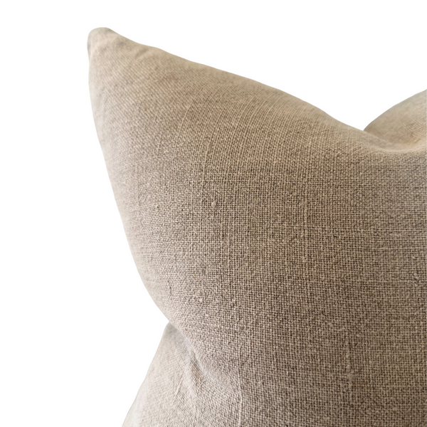 Madeline Pillow in Mustard and Indigo - 20 x 20