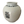 Load image into Gallery viewer, Vintage Heavy-Weighted, Thick Vase with White Gloss Finish, Navy Characters and Speckles
