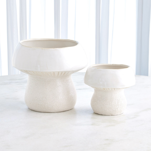 Mushroom Vase Collection in Off-White