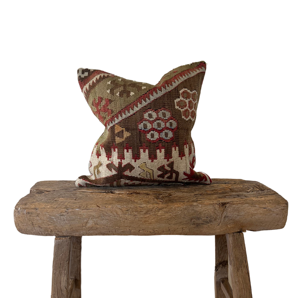 Hector Kilim Pillow - 16 x 16