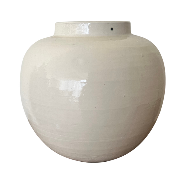 Primitive White Pot A