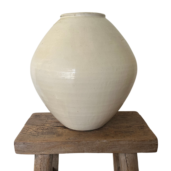 White Trapezoid Vase