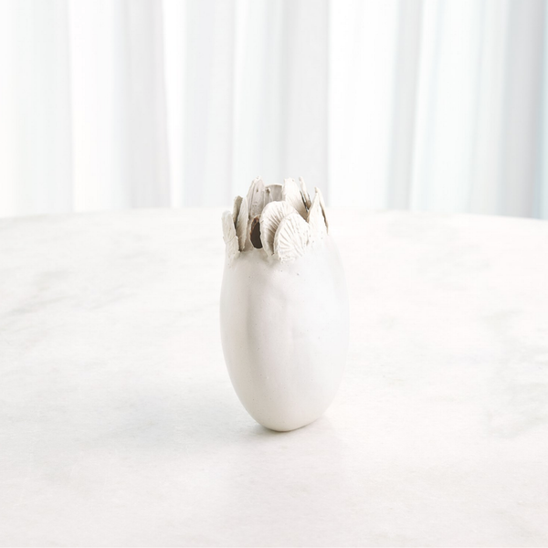 Sand Dollar Vase Collection in White