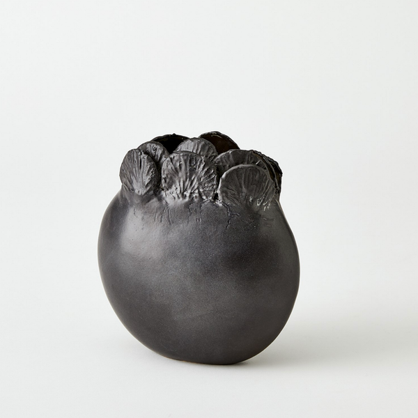 Sand Dollar Vase Collection in Black