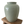 Load image into Gallery viewer, Vintage Robin&#39;s Egg Blue Tinted Tall Ceramic Vase with Speckles
