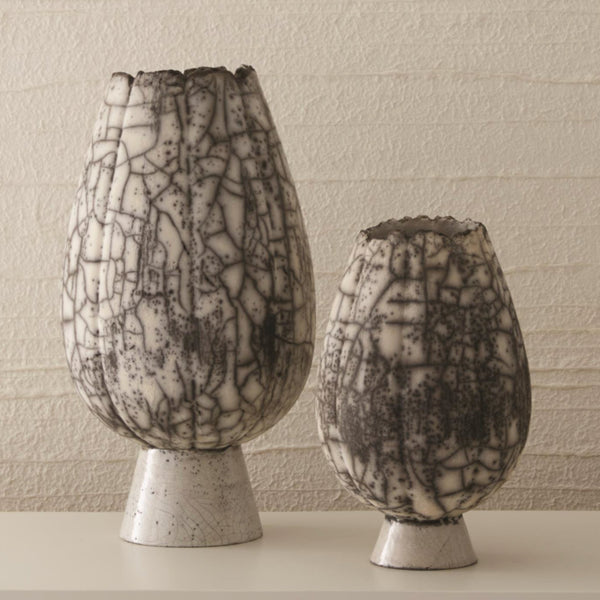 Black Raku Crackled Ceramics Collection - SHOP by Interior Archaeology