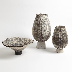 Black Raku Crackled Ceramics Collection - SHOP by Interior Archaeology