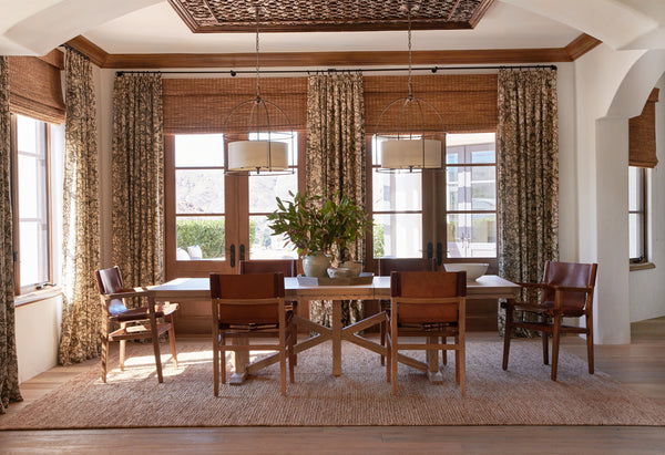 Southern California dining room table and chairs