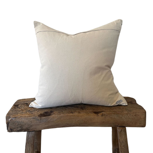 Madeline Pillow in Mustard and Indigo - 20 x 20 - SHOP by Interior Archaeology