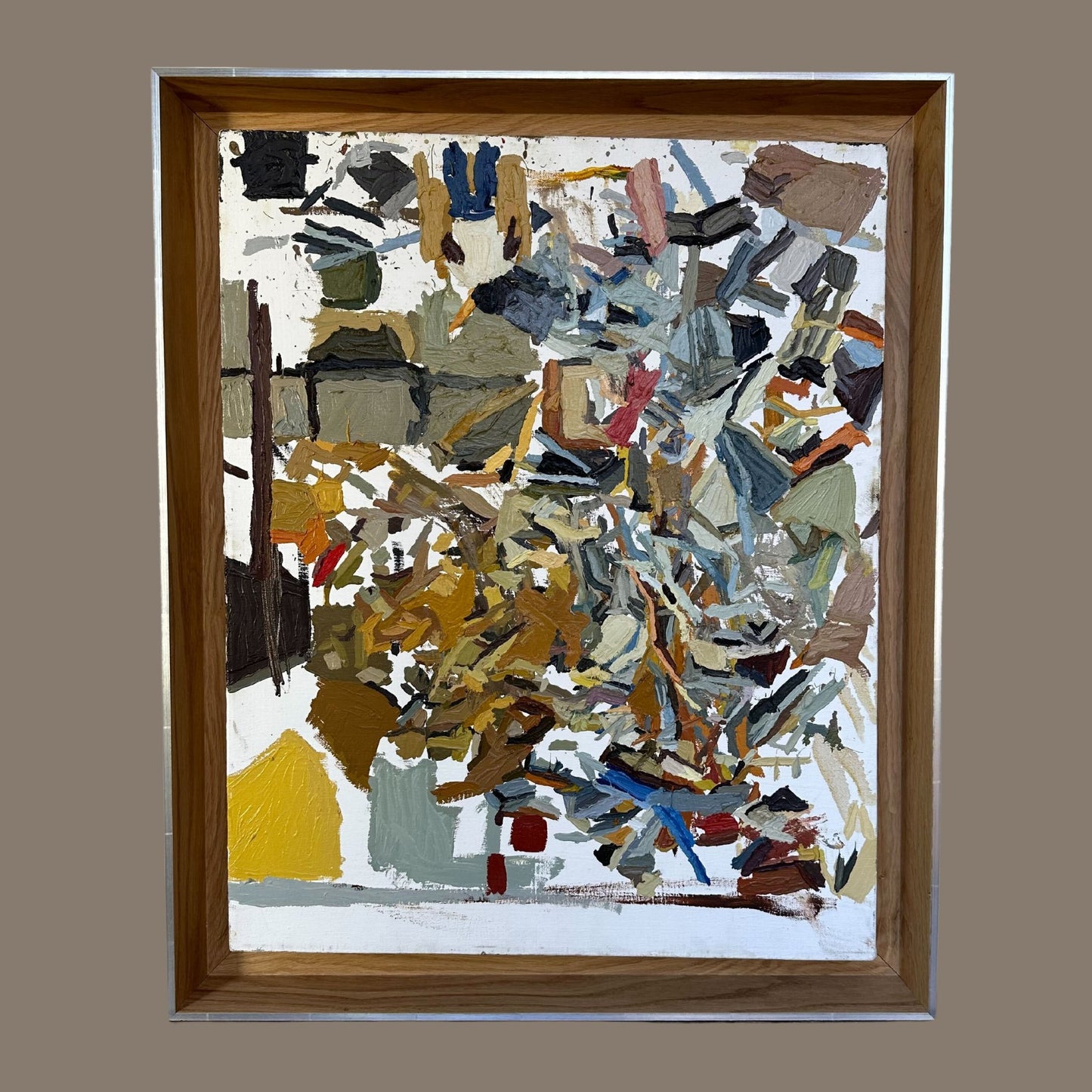 Original Oil on Canvas, "Abstract Composition" by Clintel Steed - SHOP by Interior Archaeology